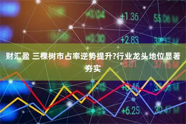 财汇盈 三棵树市占率逆势提升?行业龙头地位显著夯实